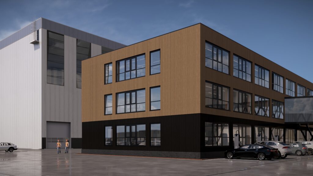 houten kantoor close up makkum